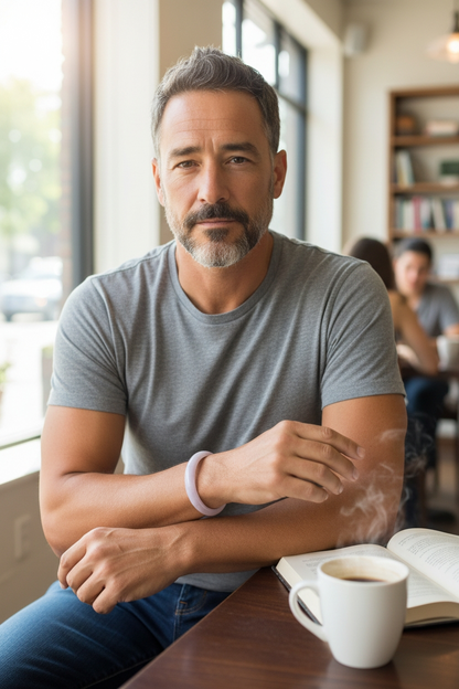 Earth's (MADE IN JAPAN) Burmese Pale Lavender A-Jade Round Bangle Bracelet - Certified 08838