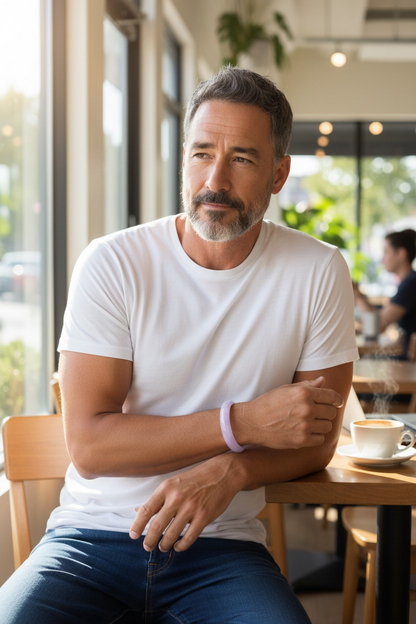 Earth's (MADE IN JAPAN) Burmese Lavender A-Jade Round Bangle Bracelet - Certified 08839