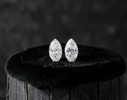 GIA Certified 0.82 cts. Natural D SI1 Marquise Diamond Matched Pair Loose Stones Jewelry Set JS005