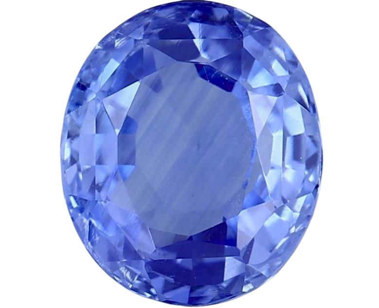 GIA Certified 5.60 cts. No Heat Blue Sapphire (Sri Lankan/Ceylon) Loupe Clean Loose Stone LS25
