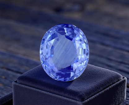 GIA Certified 5.60 cts. No Heat Blue Sapphire (Sri Lankan/Ceylon) Loupe Clean Loose Stone LS25