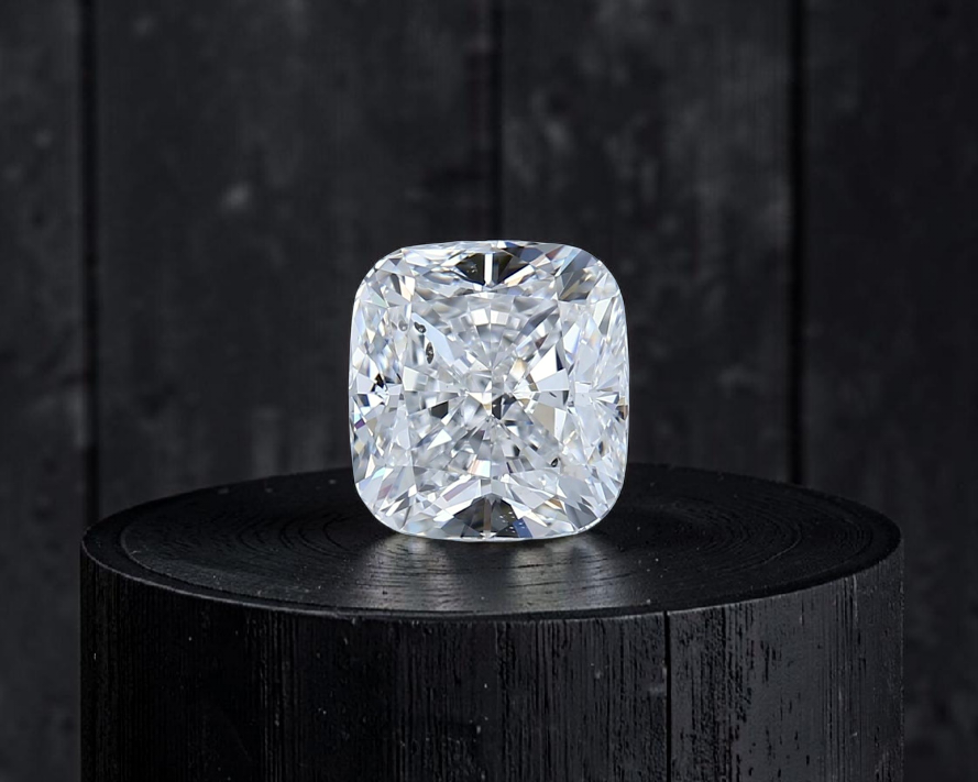 Natural 1.52 cts. D SI2 Ex Ex N Cushion Shaped Diamond Loose Stone - GIA Certified - LS50