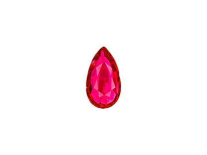 GIA Certified 1.00 cts. No Heat Vivid Red Ruby (Mozambique) Pear Shaped Loose Stone LS80