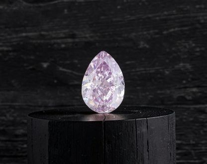 Natural 0.28 cts. Fancy Pink-Purple I1 Vg Gd N Pear Shape Diamond Loose Stone - GIA Certified - LS54