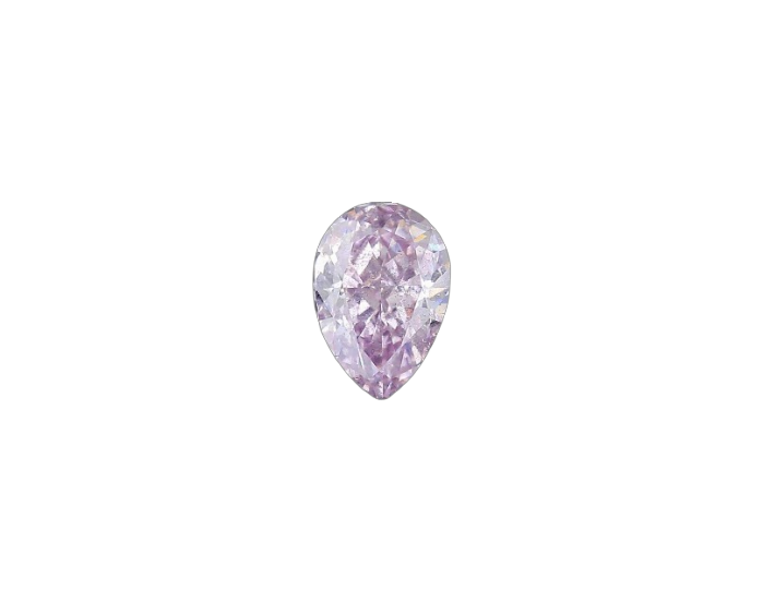 Natural 0.28 cts. Fancy Pink-Purple I1 Vg Gd N Pear Shape Diamond Loose Stone - GIA Certified - LS54