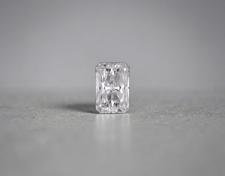 GIA Certified Natural 0.55 cts. G SI1 Ex Ex N Long Radiant Shaped Diamond Loose Stone - LS83