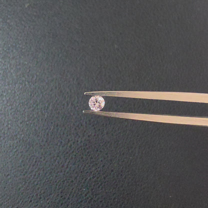 Natural 0.139 cts. Very Light Pink VS2 Round Brilliant Diamond Loose Stone - Certified - LS48