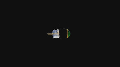 Vert Vivid-Imperial Green Burmese A-Jade Stud Earrings (with 18K Yellow Gold) - Certified V2