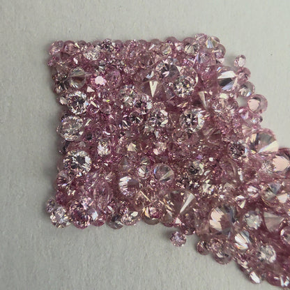 Natural Fancy Pink Diamonds Melee VS-SI Round Brilliant Diamond Melee 7.52 cts. Parcel FCP1