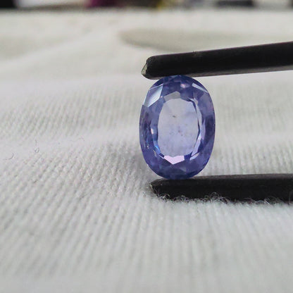 Certified 1.64 cts. No Heat Light Blue Sapphire (Sri Lankan/Ceylon) Oval Shaped Loose Stone LS75