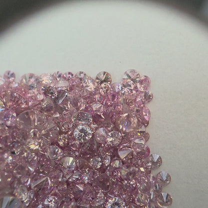 Natural Fancy Pink Diamonds Melee VS-SI Round Brilliant Diamond Melee 7.52 cts. Parcel FCP1