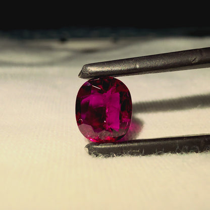 Certified 1.22 cts. Heated Pigeon's Blood Vivid Red Ruby (Mozambique) Oval Shaped Loose Stone LS72