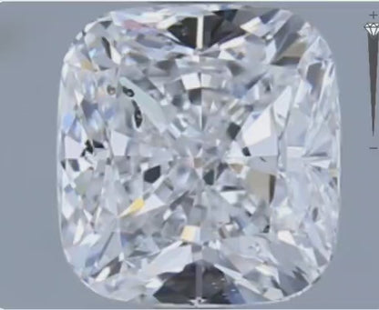 Natural 1.52 cts. D SI2 Ex Ex N Cushion Shaped Diamond Loose Stone - GIA Certified - LS50