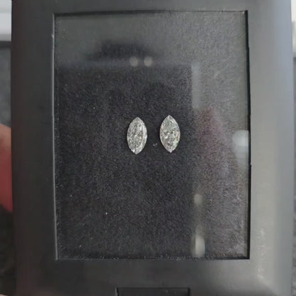 GIA Certified 1.00 cts. Natural D SI1 Marquise Diamond Matched Pair Loose Stones Jewelry Set JS006
