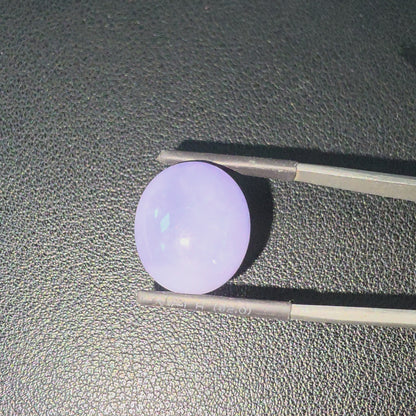 Certified MADE IN JAPAN 19.64 cts. Bright Lavender Burmese A-Jadeite Oval Cabochon Loose Stone LS65