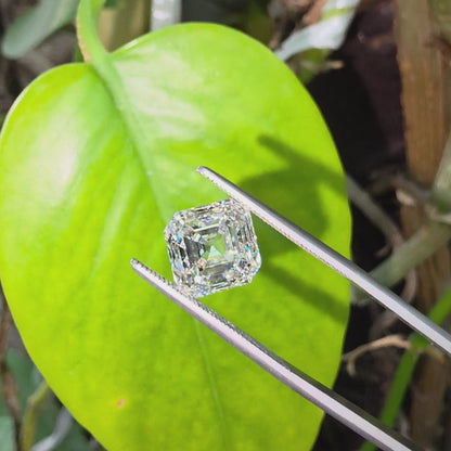 Natural 4.02 cts. I VVS2 Ex Vg N Square Emerald (Asscher) Shaped Diamond Loose Stone - GIA Certified - LS51