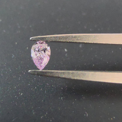 Natural 0.101 cts. Fancy Light Pink VVS2 Pear Shape Diamond Loose Stone - Certified - LS49