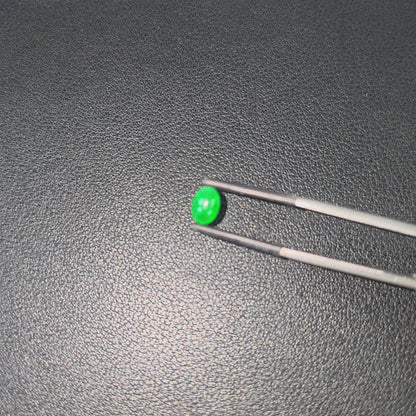 Certified MADE IN JAPAN 1.20 cts. Intense Bright Imperial Green Burmese A-Jadeite Oval Cabochon Loose Stone LS33