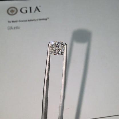Natural 1.52 cts. D SI2 Ex Ex N Cushion Shaped Diamond Loose Stone - GIA Certified - LS50