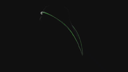 Imperial Green Burmese A-Jade Beaded Long Necklace - 19.00 inches (4.20 mm Beads) with Sterling Silver 925 - Certified - 10012