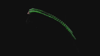 Imperial Green Burmese A-Jade Beaded Long Necklace - 25.60 inches (4.50 mm Beads) with Sterling Silver 925 - Certified - 10011