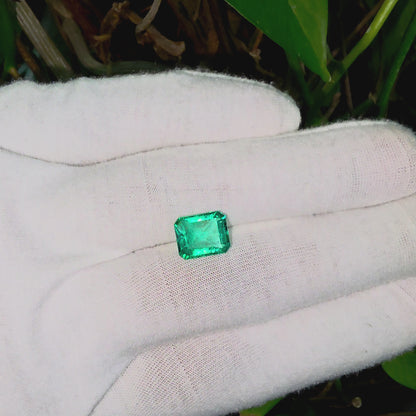 GRS Certified 4.36 cts. Minor Oil Emerald (Columbia) Eye Clean Loose Stone LS26
