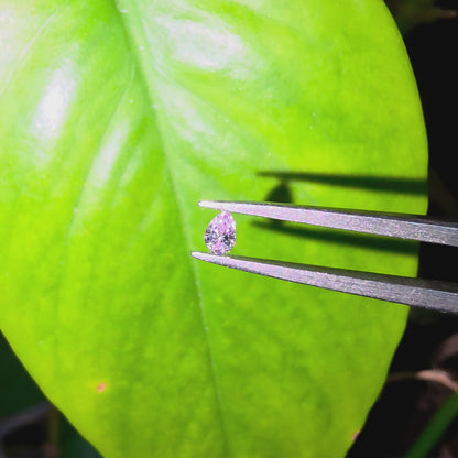 Natural 0.101 cts. Fancy Light Pink VVS2 Pear Shape Diamond Loose Stone - Certified - LS49