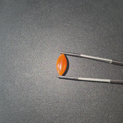 Certified MADE IN JAPAN 4.684 cts. Intense Crimson Red Burmese A-Jadeite Marquise Cabochon Loose Stone LS43