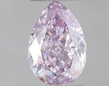 Natural 0.28 cts. Fancy Pink-Purple I1 Vg Gd N Pear Shape Diamond Loose Stone - GIA Certified - LS54