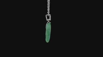 Omuta Round Burmese A-Jadeite 17.30 mm Donut Charm Pendant (with 18K White Gold and White Diamonds) - Certified