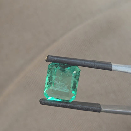 GRS Certified 4.36 cts. Minor Oil Emerald (Columbia) Eye Clean Loose Stone LS26