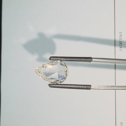 Natural 5.03 cts. J SI1 Gd Fr St. Pear (Rose Cut) Shaped Diamond Loose Stone - GIA Certified - LS52