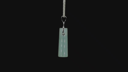 Hokkaido (MADE IN JAPAN) Icy Tube Burmese A-Jadeite Charm Pendant (with Sterling Silver 925) - Certified - V2