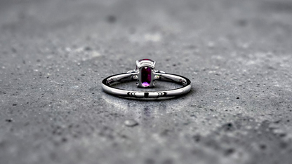 Tahara 1.00 cts. Natural Pigeons Blood Vivid Red Ruby Ring (with 18K White Gold and Natural White Diamonds) Size US 8  - R22