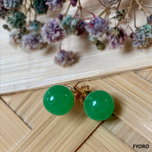Load image into Gallery viewer, Jade Harmony Stud Earrings with 14K Gold