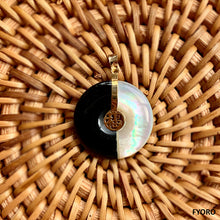 Load image into Gallery viewer, Yin and Yang Zhong Fortune Pendant (with 14K Gold)