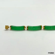 Load image into Gallery viewer, Xiao Fu Fuku Fortune Yat Jade Bracelet (with 14K Gold)