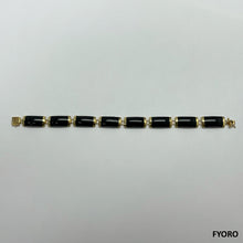 Load image into Gallery viewer, Fu Fuku Fortune Yat-Baat Onyx Bracelet (with 14K Gold)