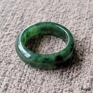 Deep Burmese Jade Statement Ring