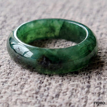 Load image into Gallery viewer, Deep Burmese Jade Statement Ring