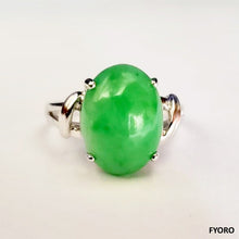 Load image into Gallery viewer, Beijing Royal Jade Ring (with 14K White Gold)