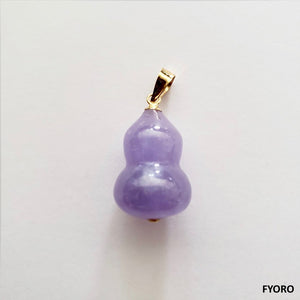 （紫）釈迦花瓶ペンダント（14金製）