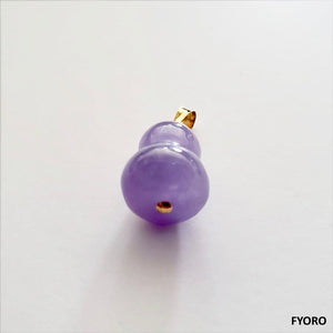 (Purple) Vase of Shakya Pendant (with 14K Gold)