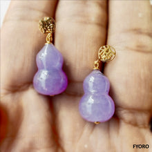 Load image into Gallery viewer, (Purple) Vase of Shakya Earrings (with 14K Gold)