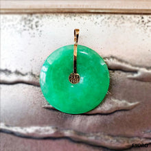 Load image into Gallery viewer, Tai Fu Fuku Fortune Jade Pendant (with 14K Gold)