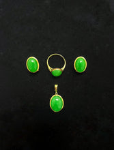 Load image into Gallery viewer, Qīng Jade Set (with 14K Gold)